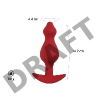 Анальная пробка Libra, цвет бордовый (CORE)