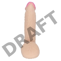 Фаллоимитатор неоскин на присоске REAL Next  Lovetoy, TPR, телесный, 23 см