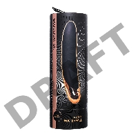 Нереалистичный вибратор WANAME D-SPLASH WATERFALL, силикон, черный, 21,3 см