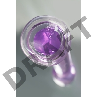 Нереалистичный фаллоимитатор Jelly Dildo M Toyfa Basic, TPE, фиолетовый, 18 см