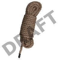 Пеньковая веревка для связывания Hemp Rope - 5 м.