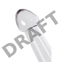 Нереалистичный фаллоимитатор Jelly Dildo S Toyfa Basic, TPE, прозрачный, 15,5 см