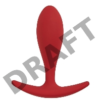 Анальная пробка Lito, цвет бордовый (CORE)