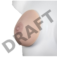 Грудной протез А-Полимер, реалистичный малый, телесный