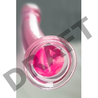 Нереалистичный фаллоимитатор Jelly Dildo XL Toyfa Basic, TPE, Розовый, 22 см
