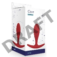 Анальная пробка Lito, цвет бордовый (CORE)