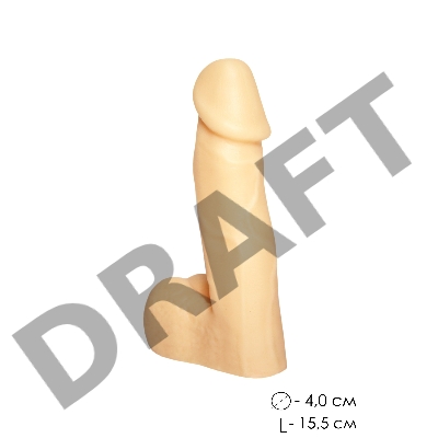 Фаллоимитатор пустотелый телесный