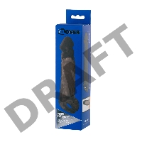 Насадка Toyfa XLover, для увеличения размера, TPE, черная, 19.5 см