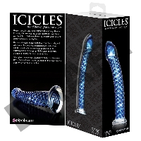 Стеклянный стимулятор Icicles No. 29 - Blue