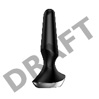 Plug-ilicious 2 Анальная пробка с вибрацией и управлением через Bluetooth, черная