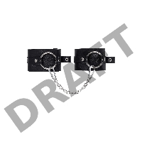 Оковы Pecado BDSM, из толстой кожи с люверсами, натуральная кожа, чёрные