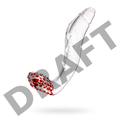 Нереалистичный фаллоимитатор Sexus Glass, стекло, прозрачный, 17,5 см