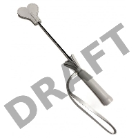 Белый кожаный мини-стек - 36 см.