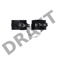 Оковы Pecado BDSM, из толстой кожи с люверсами, натуральная кожа, чёрные