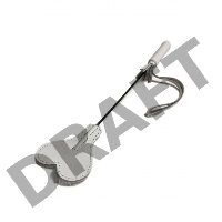 Белый кожаный мини-стек - 36 см.