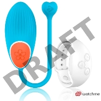 Голубое виброяйцо с белым пультом-часами Wearwatch Egg Wireless Watchme