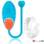 Голубое виброяйцо с белым пультом-часами Wearwatch Egg Wireless Watchme