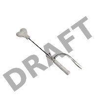 Белый кожаный мини-стек - 36 см.