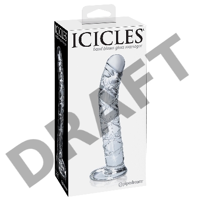 Стеклянный стимулятор Icicles No. 60 - Clear