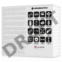 Голубое виброяйцо с черным пультом-часами Wearwatch Egg Wireless Watchme