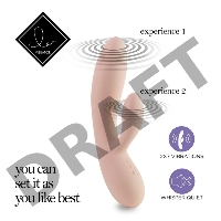 Бежевый вибратор-кролик Lea Rabbit Vibrator - 20,2 см.