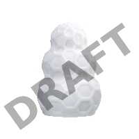 Мастурбатор A-Toys Flaff, TPE, белый, 8см, Ø 2,9 см