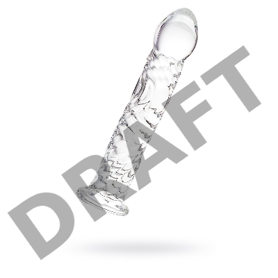 Нереалистичный фаллоимитатор Sexus Glass, стекло, прозрачный, 16,5 см