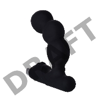 Стимулятор простаты Erotist Fourth, силикон, черный, 12,4 см