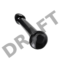 Нереалистичный фаллоимитатор Jelly Dildo M Toyfa Basic, TPE, черный, 18 см