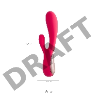 Нереалистичный вибратор Satisfyer Mono Flex, силикон, красный, 20,4 см.