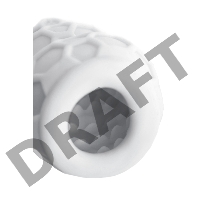 Мастурбатор A-Toys Flaff, TPE, белый, 8см, Ø 2,9 см