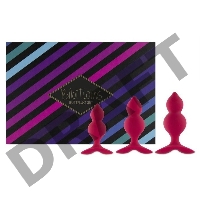 Набор из трех розовых анальный пробок Bibi Twin Butt Plug Set