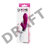 Вибратор с клиторальным стимулятором TOYFA A-Toys Mady, силикон, розовый, 20,4 см