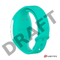 Голубое виброяйцо с зеленым пультом-часами Wearwatch Egg Wireless Watchme