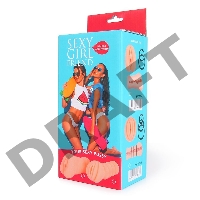 Телесный мастурбатор-вагина с комплектом эрекционных колец