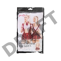 Нижняя часть костюма «Американская школьница», Pecado BDSM, юбка, бело-красный, 40-42