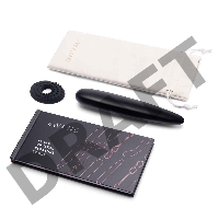 Массажер тонкий le WAND Crystal Slim Wand черный обсидиан