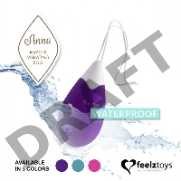 Фиолетовое виброяйцо на радиоуправлении Anna Vibrating Egg Remote