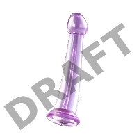 Нереалистичный фаллоимитатор Jelly Dildo M Toyfa Basic, TPE, фиолетовый, 18 см