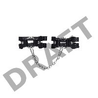 Оковы Pecado BDSM, из двух ремешков, натуральная кожа, чёрные