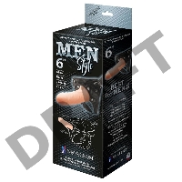 Телесный пустотелый харнесс MEN Style - 17,5 см.