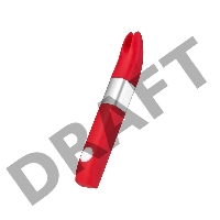 Вибратор клиторальный Qvibry 4Gb USB памяти, силикон, красный, 12 см