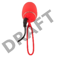 Красное виброяйцо Remote Controlled Love Ball с пультом ДУ