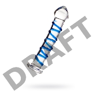 Нереалистичный фаллоимитатор Sexus Glass, стекло, прозрачный, 17 см