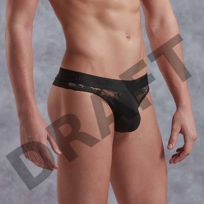 Ажурные мужские стринги Doreanse черный M