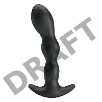 Анальный длинный вибромассажер - цепочка Baile PrettyLove Special Anal Massager