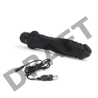 Черный вибратор-реалистик 8 Girthy Realistic Vibrator - 24,5 см.