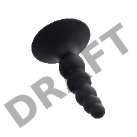 Анальная втулка POPO Pleasure by TOYFA Bootes, силикон, черная, 10 см, Ø 2,5 см