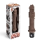 Коричневый вибратор-реалисти..