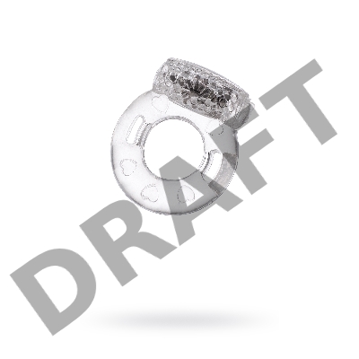 Виброкольцо TOYFA, TPE, прозрачный